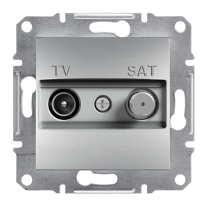 Розетка TV-SAT оконечная (1 dB) алюминий ASFORA Schneider Electric